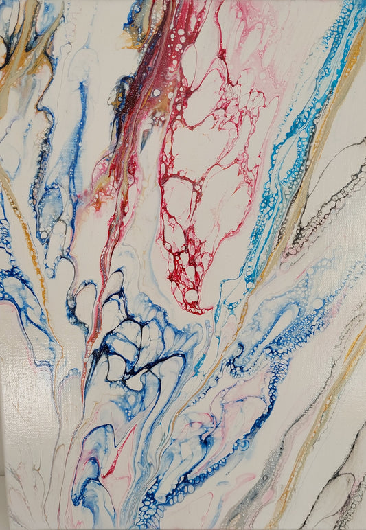 Akrýl fluid art (30x40cm)