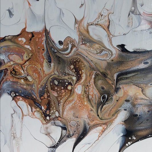Acrýl fluid art abstract — Án Heitis | 30x30