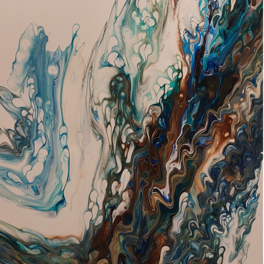 Akrýl fluid art (40x40cm)